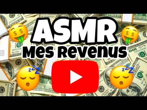 ASMR français mes revenus YouTube 😴 (record)
