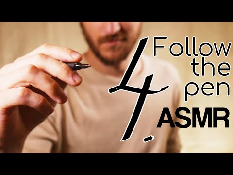 ASMR Follow the pen 4. with calm whispering for relaxation