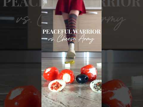 Pea vs. Cheese Army! Boots Crushing Food! Oddly Satisfying! ASMR