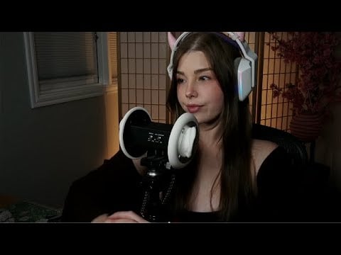 ASMR echo kisses and humming