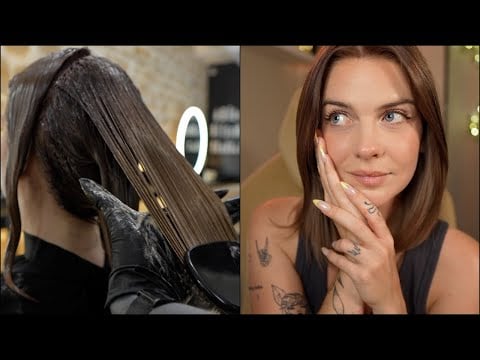 ASMR | transformation chez le coiffeur ✨ (je deviens brune) 100% relaxation 