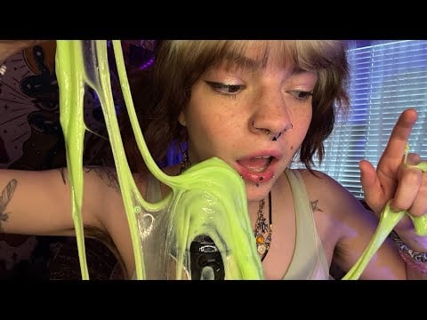 ASMR DESTROYING MY MIC W SLIME & GLUE *LOUD AF* Intense Mic Triggers that Will Tickle Your Brain