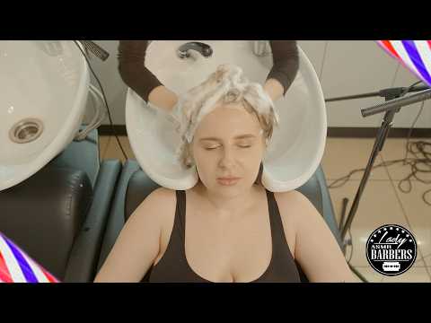 ASMR SPA Hair Washing and Head Massage by Barber Lady Nisa