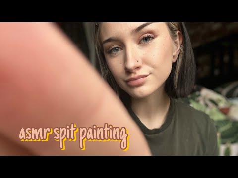 asmr super quick 5 min spit painting!