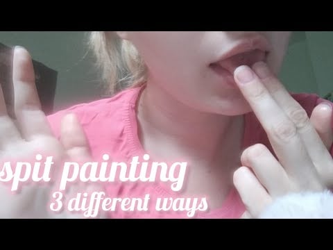 different ways of SPIT PAINTING 🖌️😛