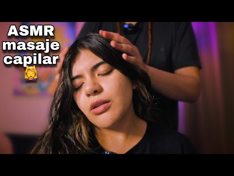 ASMR masaje de pelo relajante con aceite de coco 🥥💫💆‍♀️ ft. @Dakianos