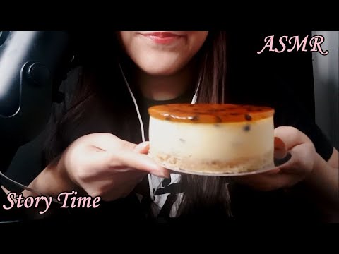 ASMR Comiendo Chessecake de Maracuyá (parchita) | Te cuento como conocí a mi novio | ASMR en Español