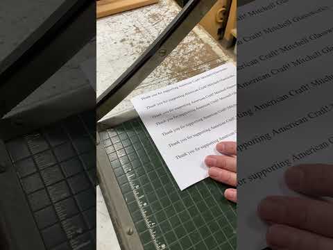 Old fashioned paper cutter  ~ Unintentional ASMR
