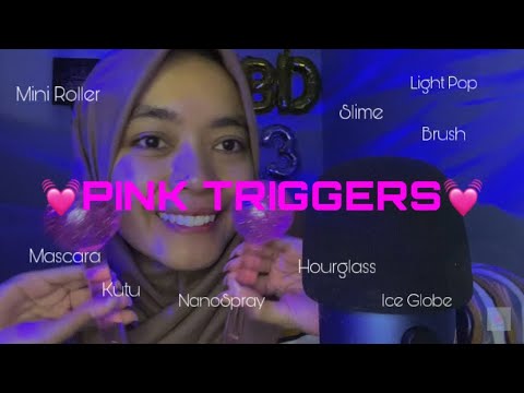 PINK TRIGGERS 💓🌸🎀 (Slime,Brush,Tapping,WaterSound)