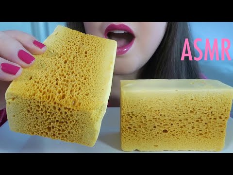 ASMR HUGE Sponge Toffee - CRUNCHY Sticky Chewy EATING SOUNDS!