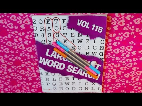 FAMOUS BALLETS WORD SEARCH ASMR CHEWING GUM SOUNDS