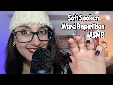 Ear to Ear Closeup Soft Spoken Word Repetition ASMR