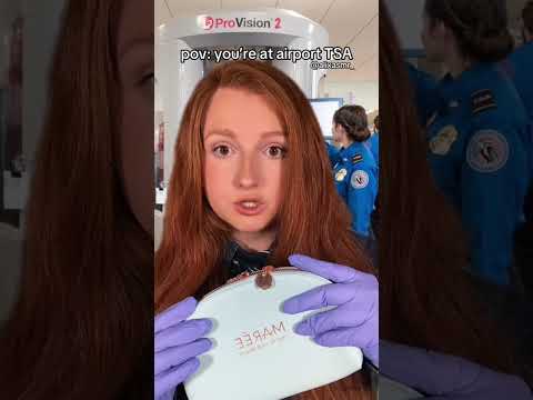 pov: you’re at airport TSA #asmr #flight #vacation