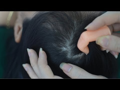 ASMR Hair Parting Real Person, Hair Play, Hair Brushing Tingles For Relieve Headache, Cure Insomnia