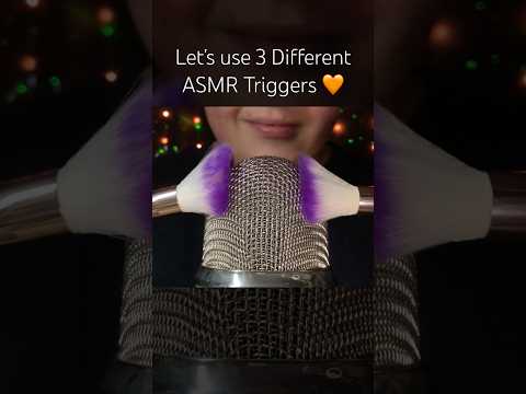 Let’s use 3 Different ASMR Triggers! 🩷 #asmr