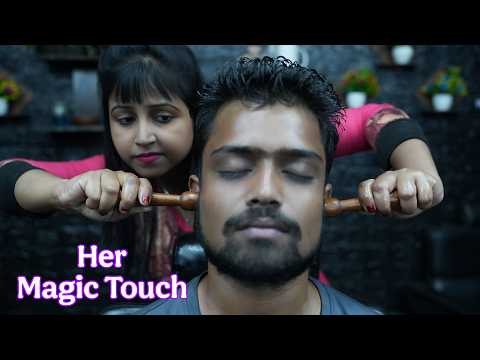 Chaitali's Wooden Stick Ear Massage ASMR for Ultimate Relaxation | Head Massage For Deep Sleep