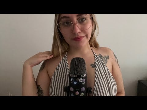 ASMR FABRIC SCRATCHING & MOUTH SOUNDS CON BLUE YETI 