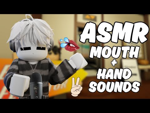 Roblox ASMR to put you to SLEEP! mouth sounds and hand sounds 👄💦