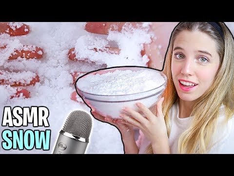 ASMR CON NIEVE ❄️Sonidos relajantes y crujientes