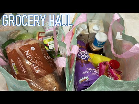 ASMR Gum Chewing & Grocery Food Shop Haul 🛒