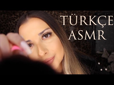 UYKU TELKİNİ EŞLİĞİNDE YÜZÜNE FIRÇAYLA DOKUNUYORUM | BRUSHING YOU TO SLEEP | TÜRKÇE ASMR 💤