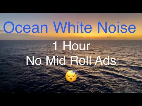 Ocean Waves from a Cruise Ship, 1 Hour ~ No Talking ~ Natural White Noise ~ No Mid Roll Ads 😴
