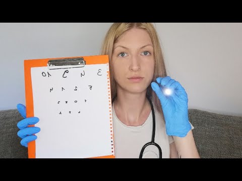 Magyar ASMR | DR. Vandus ::  🤓👩‍⚕️Eye Test :: Szem teszt 👩‍⚕️