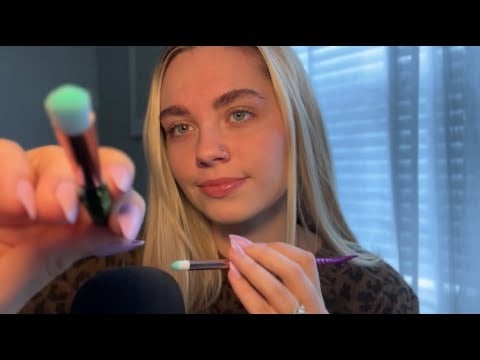 ASMR Sleepy Mic Attention | Fluffy Brushing & Scratching