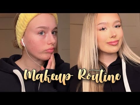 ASMR makeup routine | scandinavian girl, bronzy makeup 