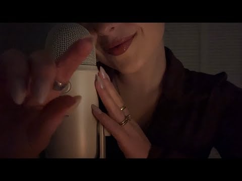 ASMR Inaudible Counting You To Sleep (mouth sounds + close hand movements)