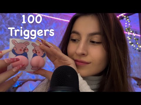 Asmr 100 triggers in 10 minutes / Asmr for sleep & relax & study #asmr #asmrsleep #asmrtriggers