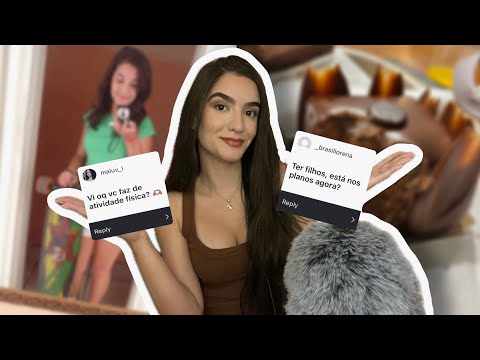 [ASMR] FILHOS? FACULDADE? VOU ME MUDAR? RESPONDENDO VOCÊS! #Q&A 