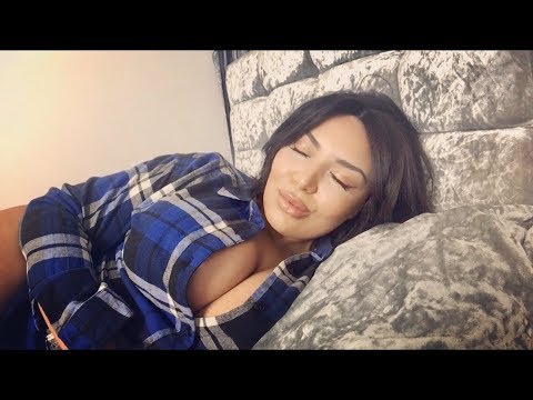 ASMR // Sleepy Girlfriend Role Play (Head & Ear Massage | Close Up Whispering)