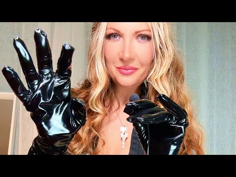 ASMR Full Moon PVC Gloves & Skirt & Boots #gloves #leathersounds #boots