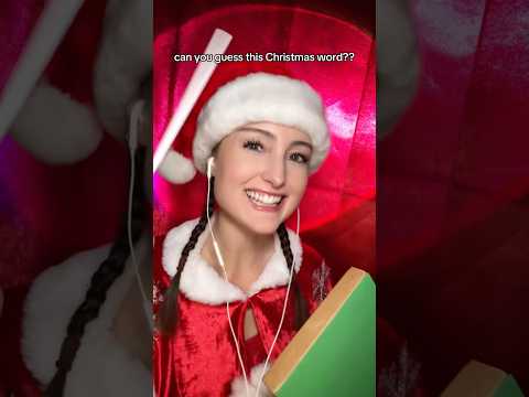 I bet you can guess this Christmas word! #asmr #guesstheword #christmas