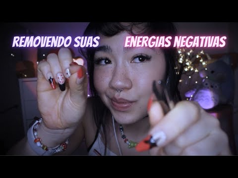 ASMR | REMOVENDO suas ENERGIAS NEGATIVAS (mas é CAÓTICO e DETALHADO, PROFISSIONAL e com TRIGGERS)