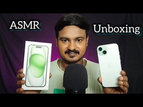 ASMR Unboxing Iphone 15