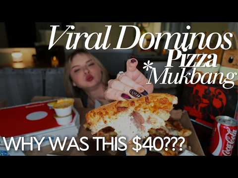 I Paid $33 for the VIRAL Domino’s Pizza?! 🍕😳 | Is It Actually Worth It? Mukbang