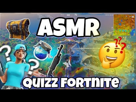 ASMR Français • QUIZZ FORTNITE Pour te RELAXER ! 😴✨️ (Chuchotement très très proche du micro)