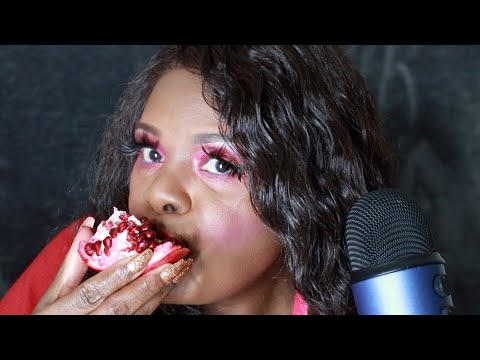 Pomegranate ASMR EATING SOUNDS