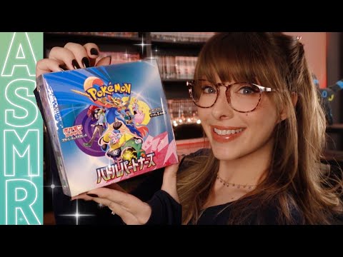 ASMR ⊹Opening Pokémon Cards With You... Battle Partners!⊹ Brushing, Tapping & Crinkly Booster Packs