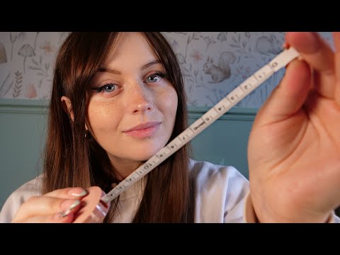 ASMR Measuring Your Beautiful Face -  Up Close Personal Attention