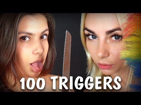 АСМР 100 триггеров за 4 минуты ♥ ASMR 100 triggers in 4 minutes