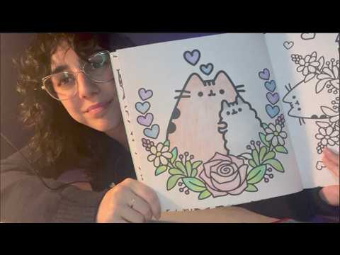 ASMR DISEGNO CARINO E COCCOLOSO (whispering, fire sounds)