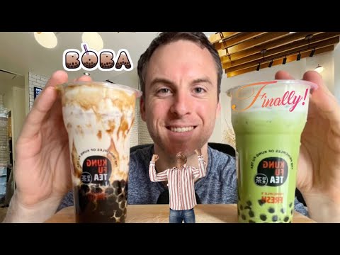 Boba Milk Tea & Surprise (ASMR Eating & Drinking) Whispers & Mouth Sounds // Love, Live, ASMR