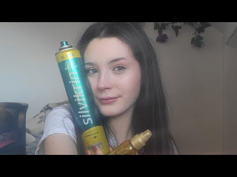 brushing both our hiar (low quality ASMR)