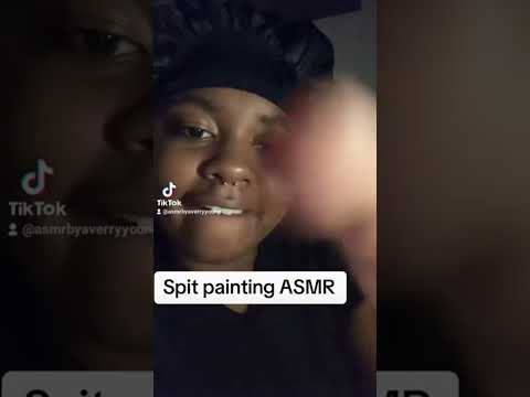 spit painting asmr #asmr #asmrvideos #spitpainting #asmrspitpainting