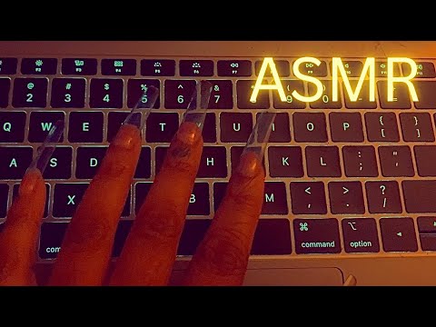 ASMR | Xxl Nails doing TYPING triggers (BACKGROUND ASMR for sleep, study, work, gaming)💅🏾