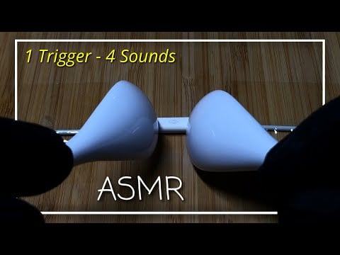 ASMR Lofi 4 different Sounds with the same Trigger! 🥄 (No Talking)