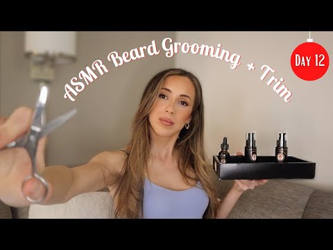 ASMR BEARD GROOMING + TRIM | soft spoken, washing, styling...